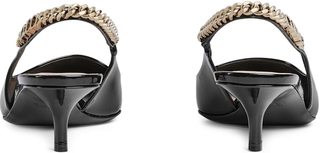 GUCCI古馳 24春夏系列 Signoria系列 皮革 露跟淺口 細跟 高跟鞋 4.5cm 女款 黑色 Shop GUCCI古馳 24春夏系列 Signoria系列 皮革 露跟淺口 細跟 高跟鞋 4.5cm 女款 黑色