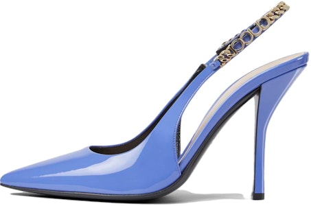 GUCCI古馳 24春夏系列 Signoria系列 皮革 露跟淺口 細跟 高跟鞋 10.5cm 女款 藍色 Buy GUCCI古馳 24春夏系列 Signoria系列 皮革 露跟淺口 細跟 高跟鞋 10.5cm 女款 藍色