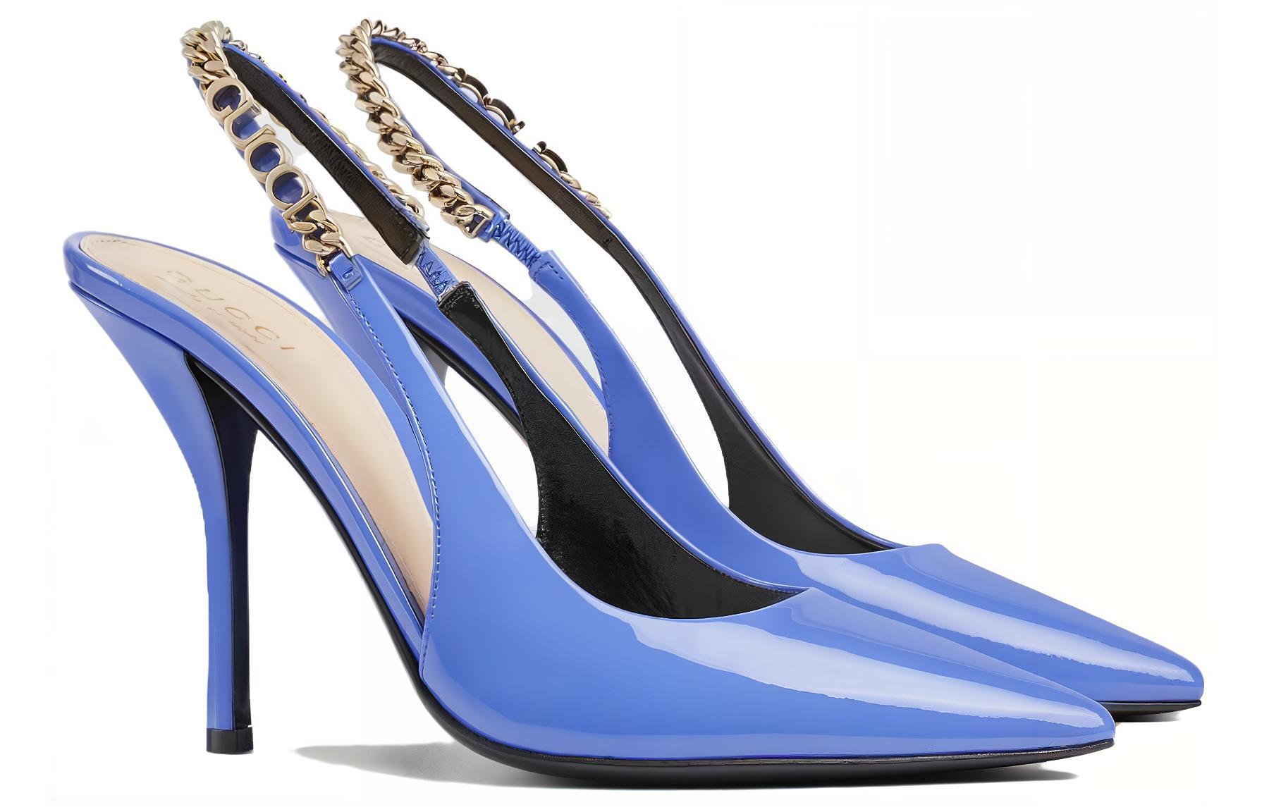 Lookbook (Women) Gucci Signoria 'Blue High Heel' 783821-BNC80-5242