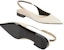 (W) Gucci Signoria 'Kasut Kulit Patent Putih Hujung Runcing Slip-On' 786599-BNC80-9540