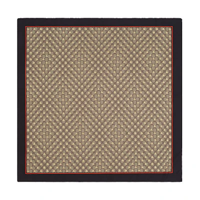 (Women) GUCCI Silk Scarf with GG Bee Print for Women. 499130-3G001-1074