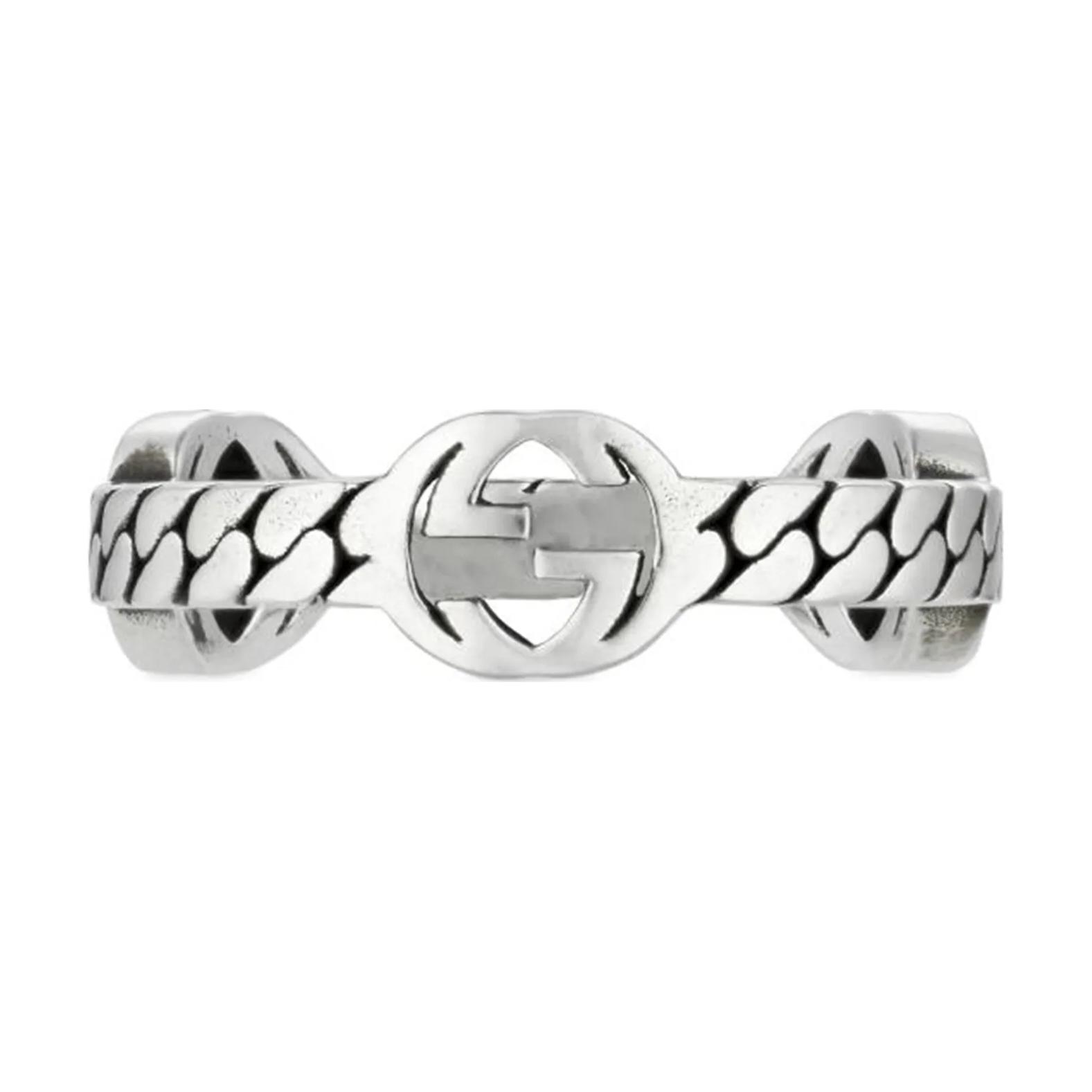 (Women) GUCCI Silver 925 Minimalist Fashion Ring for Women - Silver. YBC661523001013