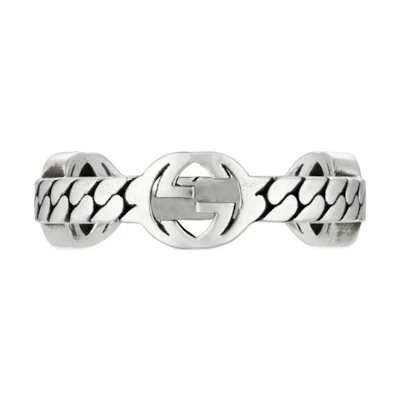 (Women) GUCCI Silver 925 Minimalist Fashion Ring for Women - Silver. YBC661523001013