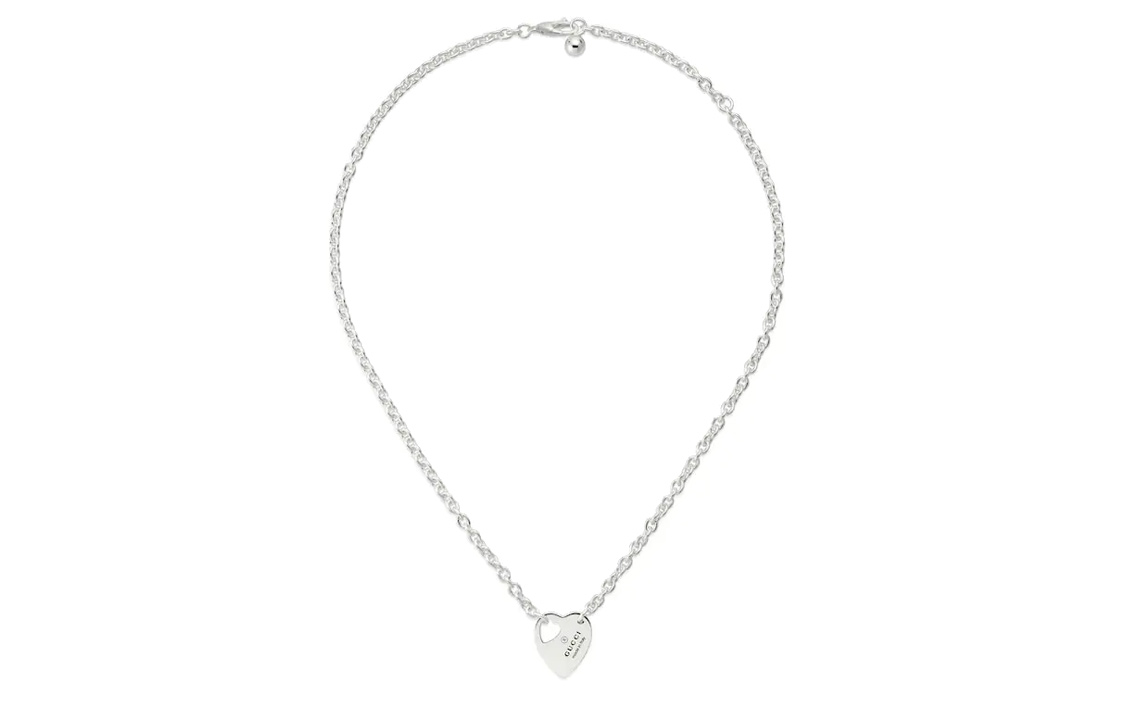 (Women) GUCCI Silver 925 Necklace for Women - Minimalist Solid Design in Silver. 796363J8400 圖 2