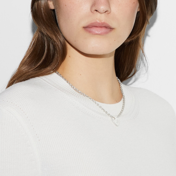 (Women) GUCCI Silver 925 Necklace for Women - Minimalist Solid Design in Silver. 796363J8400 圖 4