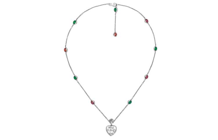 (Women) GUCCI Silver "Blind for Love" Necklace for Women 502174-J2874-8522 圖 3