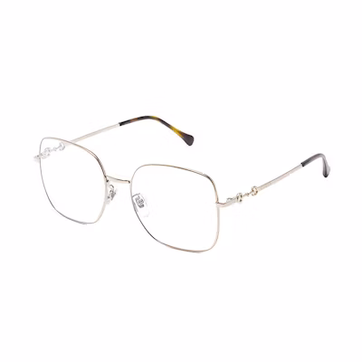 (Women) GUCCI Silver Irregular Metal Optical Glasses Frame GG0883OA-003