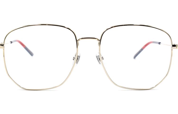 (Women) GUCCI Silver Irregular Optical Frames Unisex Alloy Retro Style Glasses GG0396O-003 圖 2