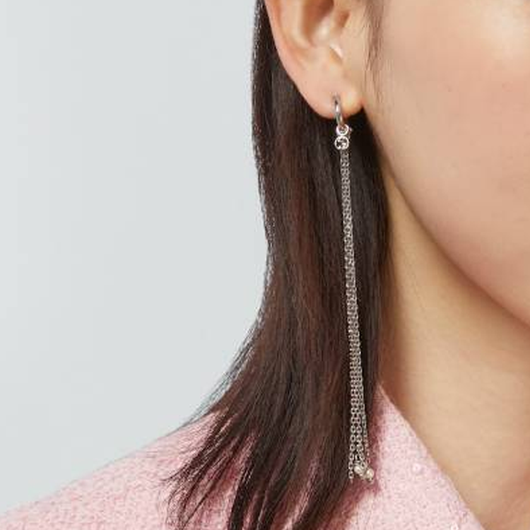 (Women) GUCCI Silver Logo Design Pearl Metal Earrings for Women. 775262I46208135 圖 4