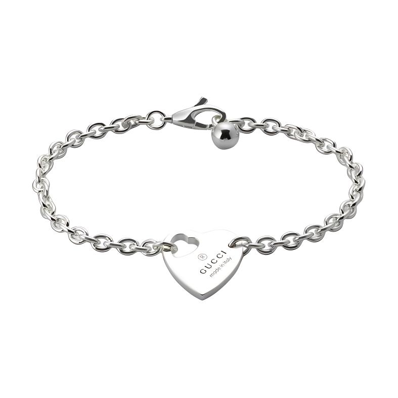 (Women) GUCCI Silver Pendant Design 925 Sterling Silver Bracelet for Women - Silver. 796301 J8400 8106