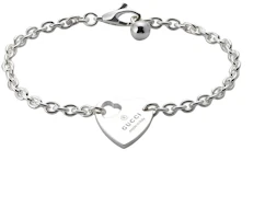 Order (W) GUCCI Gelang Wanita Perak 925 Sterling dengan Liontin Desain - Perak. 796301 J8400 8106