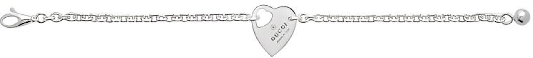 Lookbook (W) GUCCI Gelang Wanita Perak 925 Sterling dengan Liontin Desain - Perak. 796301 J8400 8106