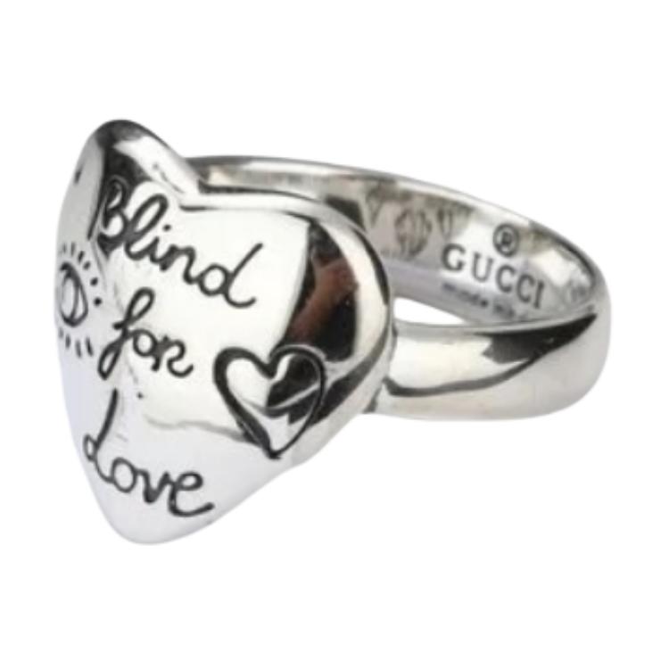 (Women) GUCCI Silver Ring with Heart Detail for Women - Silver. 499937J84000701 圖 2