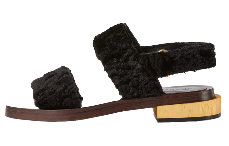 Buy (W) グッチ スライド '15復刻版 ブラック 658202-2W600-1000