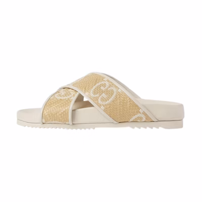 (W) Gucci Slide 'Beige Brown'