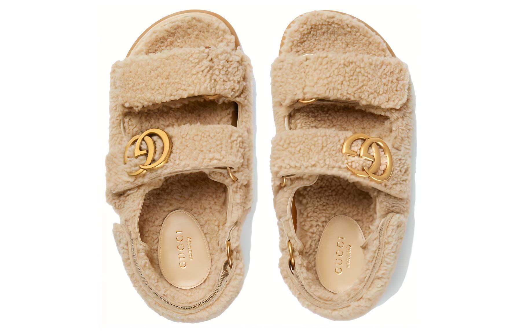 Lookbook (W) グッチ スライド ベージュ (Gucci Slide ベージュ) 771060-DEB00-9556