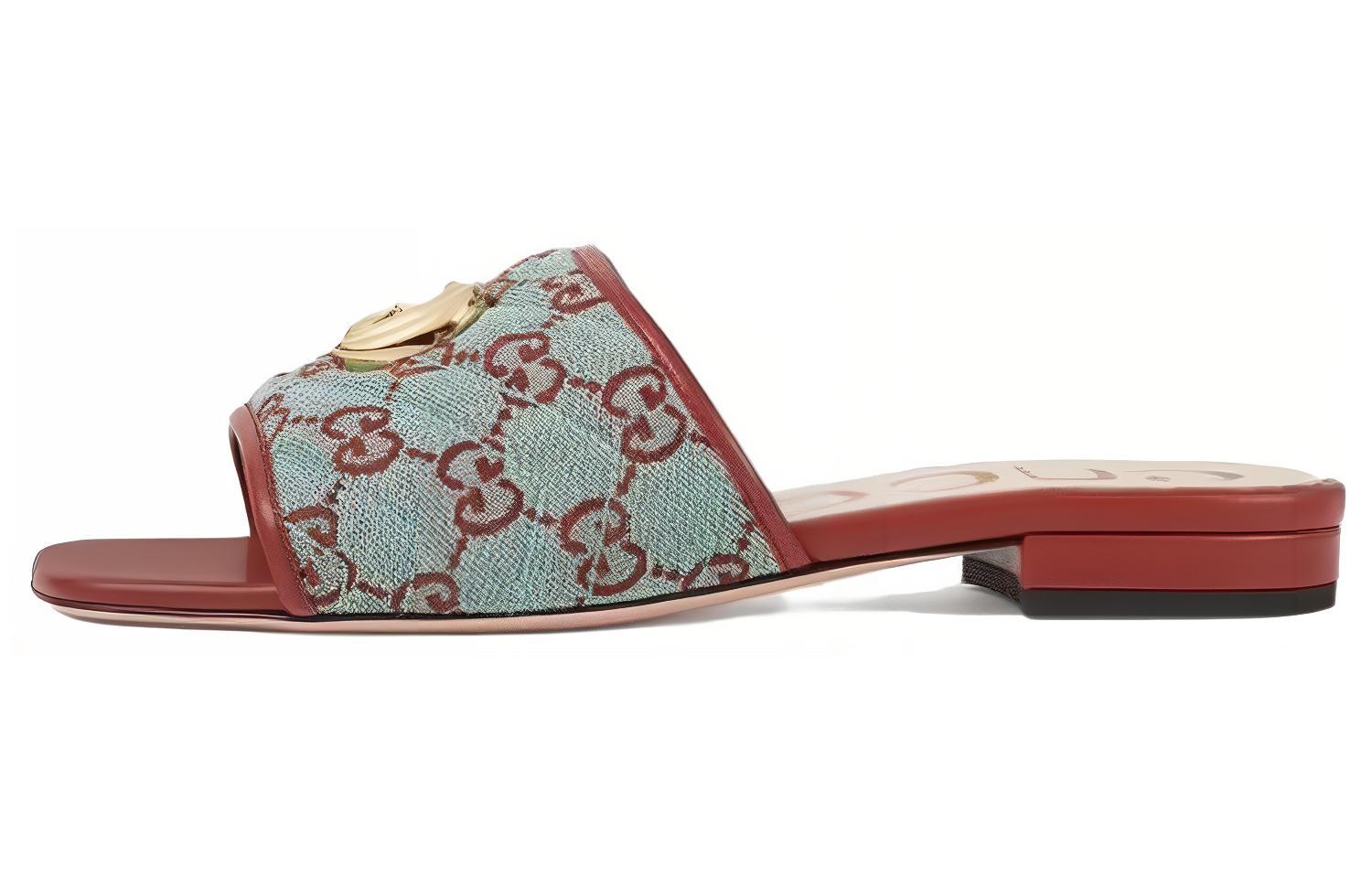 Buy (W) グッチ スライド ブルー＆ブラウン
(Gucci Suraido Burū & Buraun) 677706-9SF40-4985