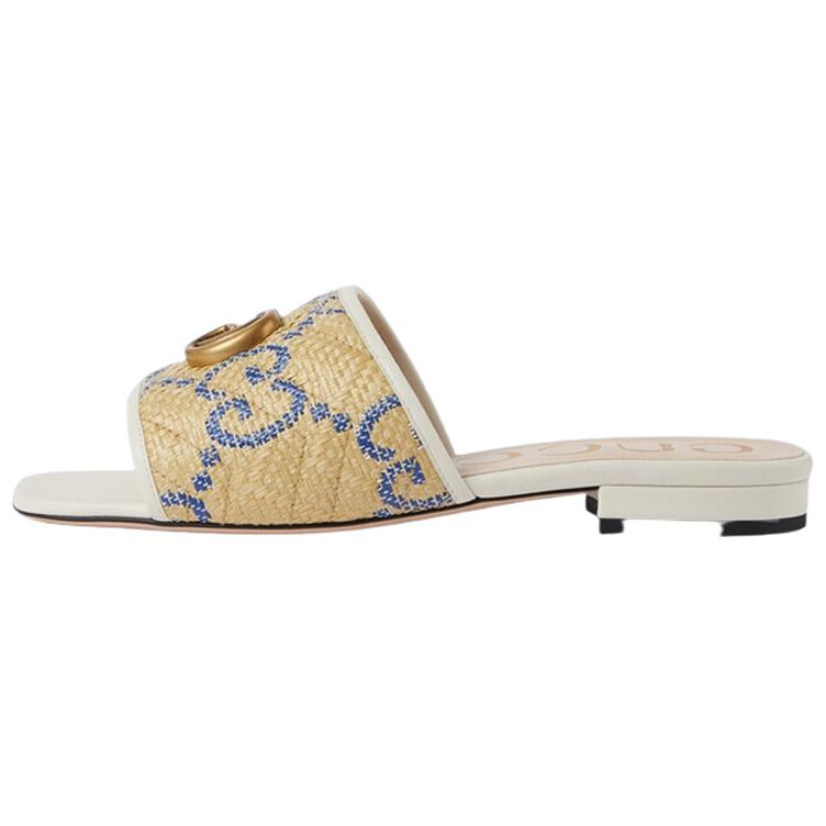 Buy (W) Gucci Selipar 'Coklat Biru' 701106-UWB90-9574