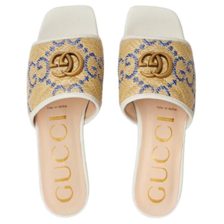 (W) Gucci Slide 'Brown Blue' 圖 4