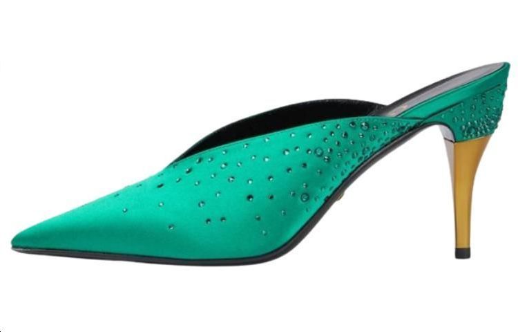 Buy (W) 古驰绿拖鞋 762382-F1400-3704