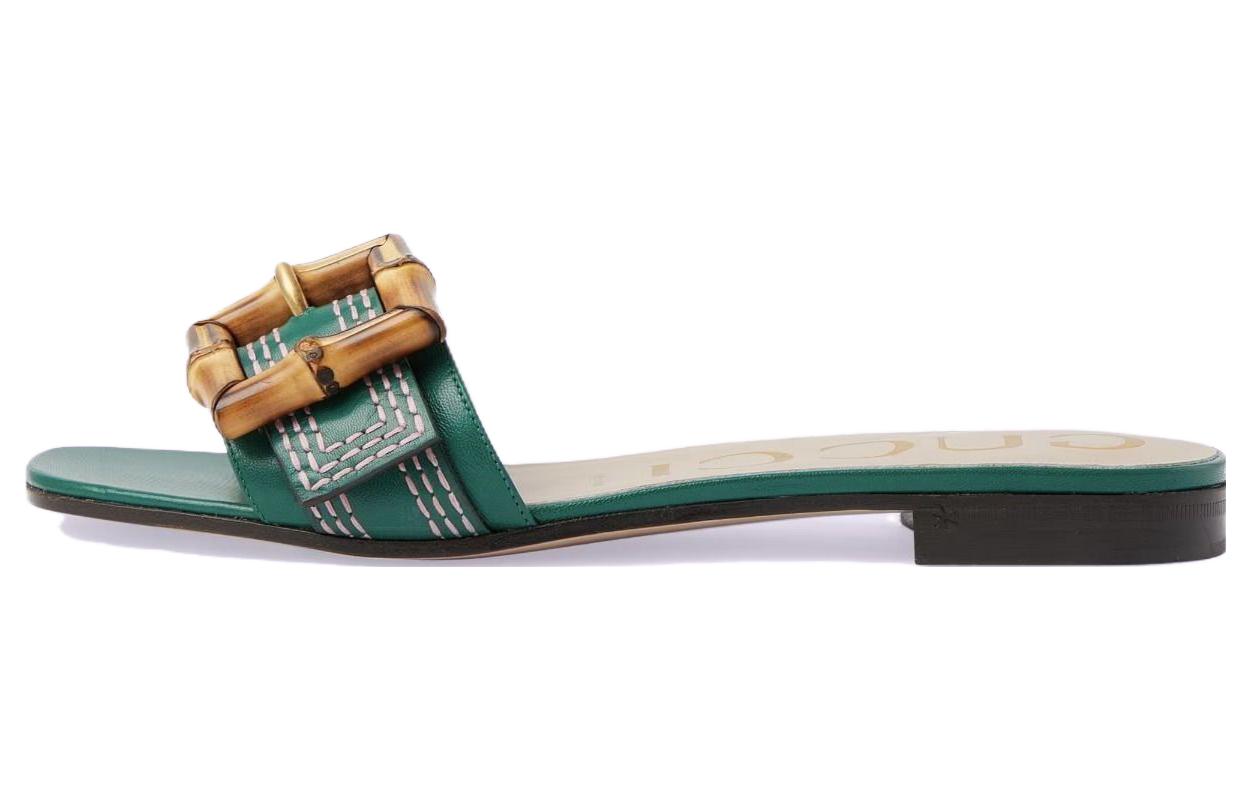Buy (W) Gucci Slide 'Gesper Bambu Hijau' 724837-C9D00-3120