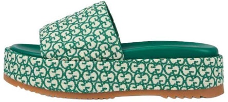 (Women) Gucci Slide 'Green Fashion' 623212-FAC1R-8730 (Women) Gucci Slide 'Green Fashion' 623212-FAC1R-8730