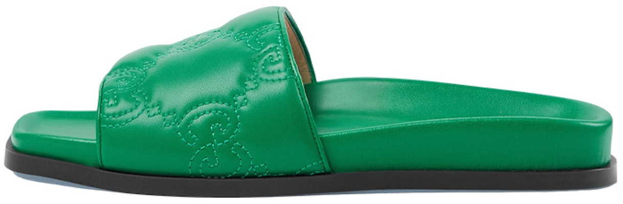 古驰(GUCCI)露跟時尚涼拖 女款 綠色 Buy 古驰(GUCCI)露跟時尚涼拖 女款 綠色