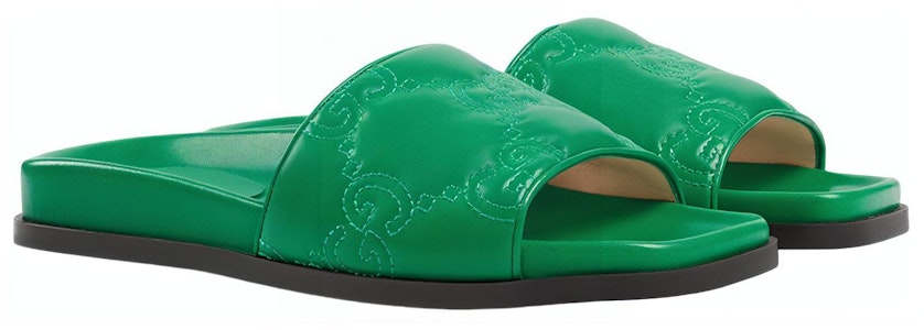 古驰(GUCCI)露跟時尚涼拖 女款 綠色 Order 古驰(GUCCI)露跟時尚涼拖 女款 綠色