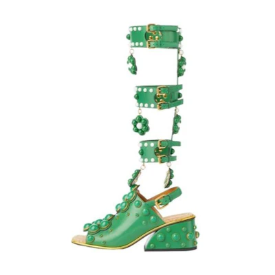 (W) Gucci Slide 'Green Fashion Trend'