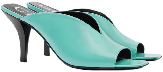 (W) Gucci Selipar 'Kulit Hijau Hujung Terbuka' 695309-C9D00-3922 Lookbook (W) Gucci Selipar 'Kulit Hijau Hujung Terbuka' 695309-C9D00-3922