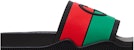 (W) Gucci Selipar 'G Berpaut - Hitam Merah Hijau' 655461-JFA00-8815