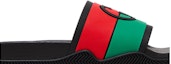 Order (W) Gucci Selipar 'G Berpaut - Hitam Merah Hijau' 655461-JFA00-8815