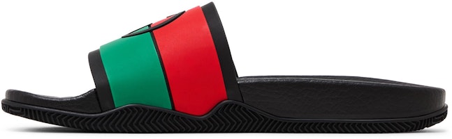 (W) Gucci 黑红绿配色互扣式G拖鞋 655461-JFA00-8815 Lookbook (W) Gucci 黑红绿配色互扣式G拖鞋 655461-JFA00-8815