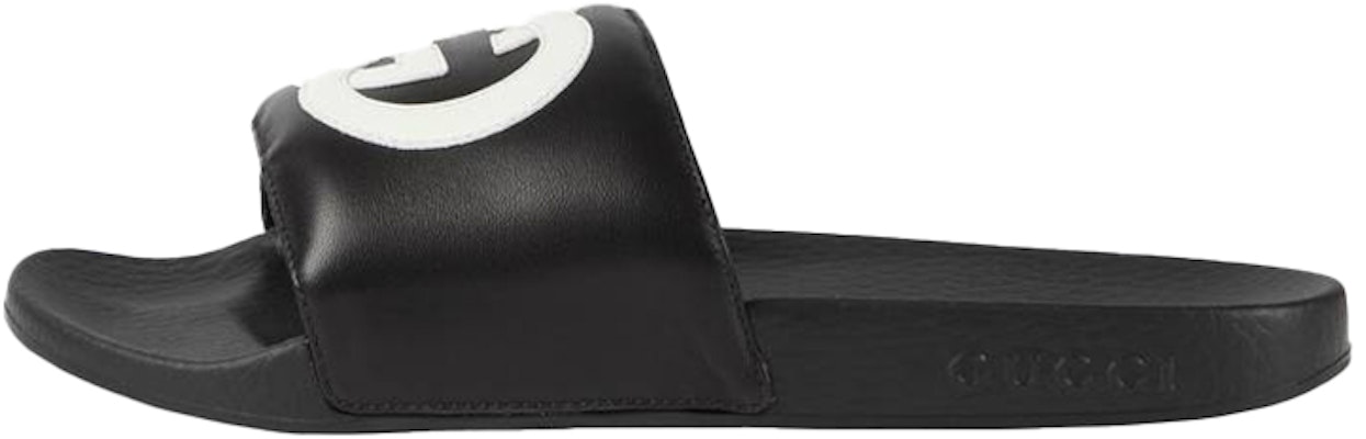 (Women) Gucci Slide 'Interlocking G - Black White' 645770-0R0F0-1071 Buy (Women) Gucci Slide 'Interlocking G - Black White' 645770-0R0F0-1071