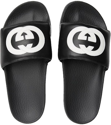 (Women) Gucci Slide 'Interlocking G - Black White' 645770-0R0F0-1071 Shop (Women) Gucci Slide 'Interlocking G - Black White' 645770-0R0F0-1071