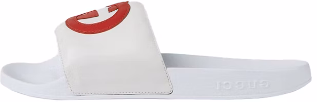 (Women) Gucci Slide 'Interlocking G - White Red' 645770-0R0F0-9083 (Women) Gucci Slide 'Interlocking G - White Red' 645770-0R0F0-9083