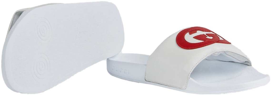 (Women) Gucci Slide 'Interlocking G - White Red' 645770-0R0F0-9083 Purchase (Women) Gucci Slide 'Interlocking G - White Red' 645770-0R0F0-9083