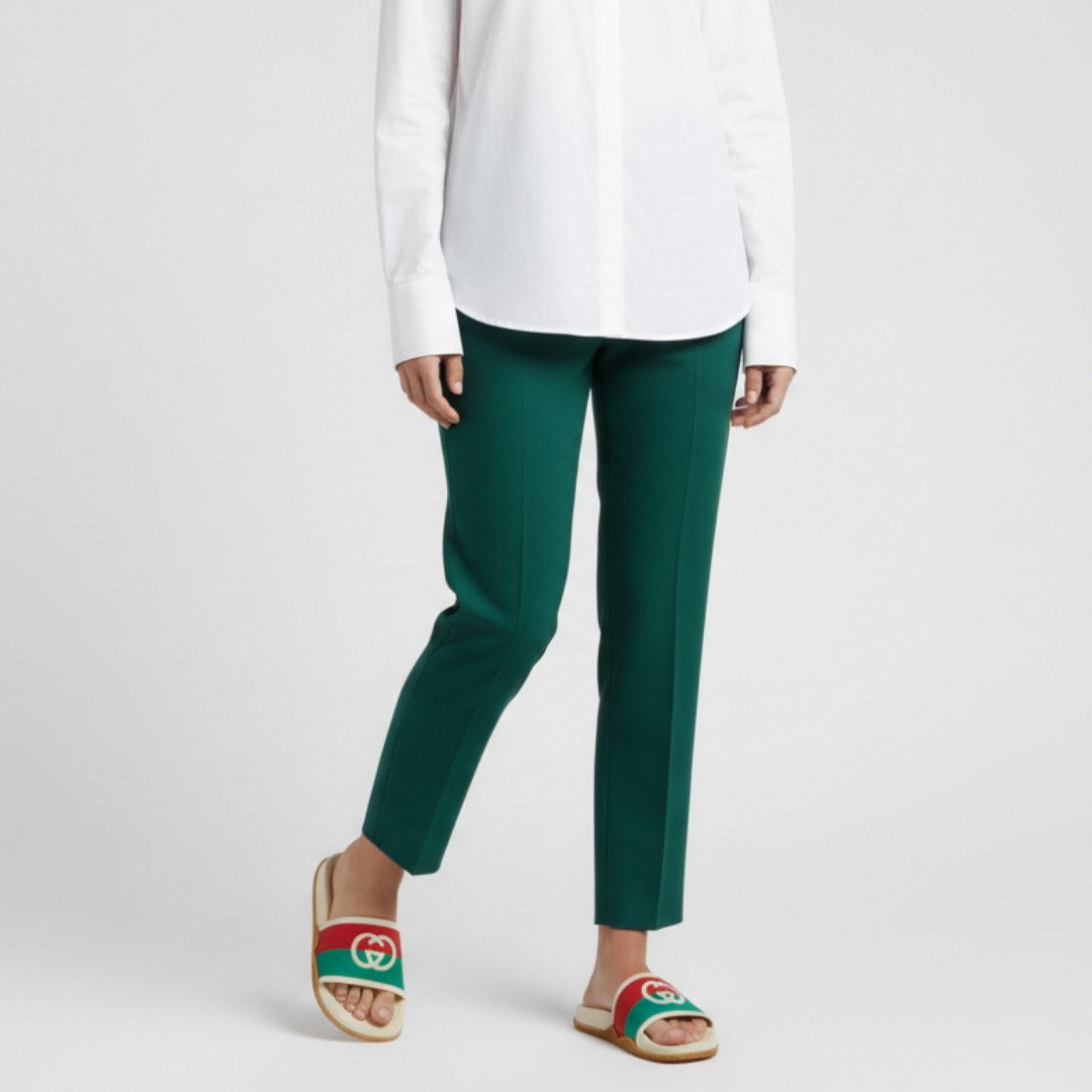 Order (W) 구찌 인터로킹G 슬라이드 (화이트/레드/그린) 655461-JFA00-9136