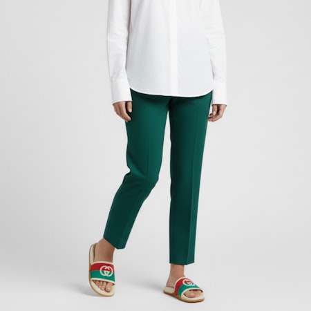 (W) Gucci Selipar 'Interlocking G - Putih Merah Hijau' 655461-JFA00-9136 Order (W) Gucci Selipar 'Interlocking G - Putih Merah Hijau' 655461-JFA00-9136