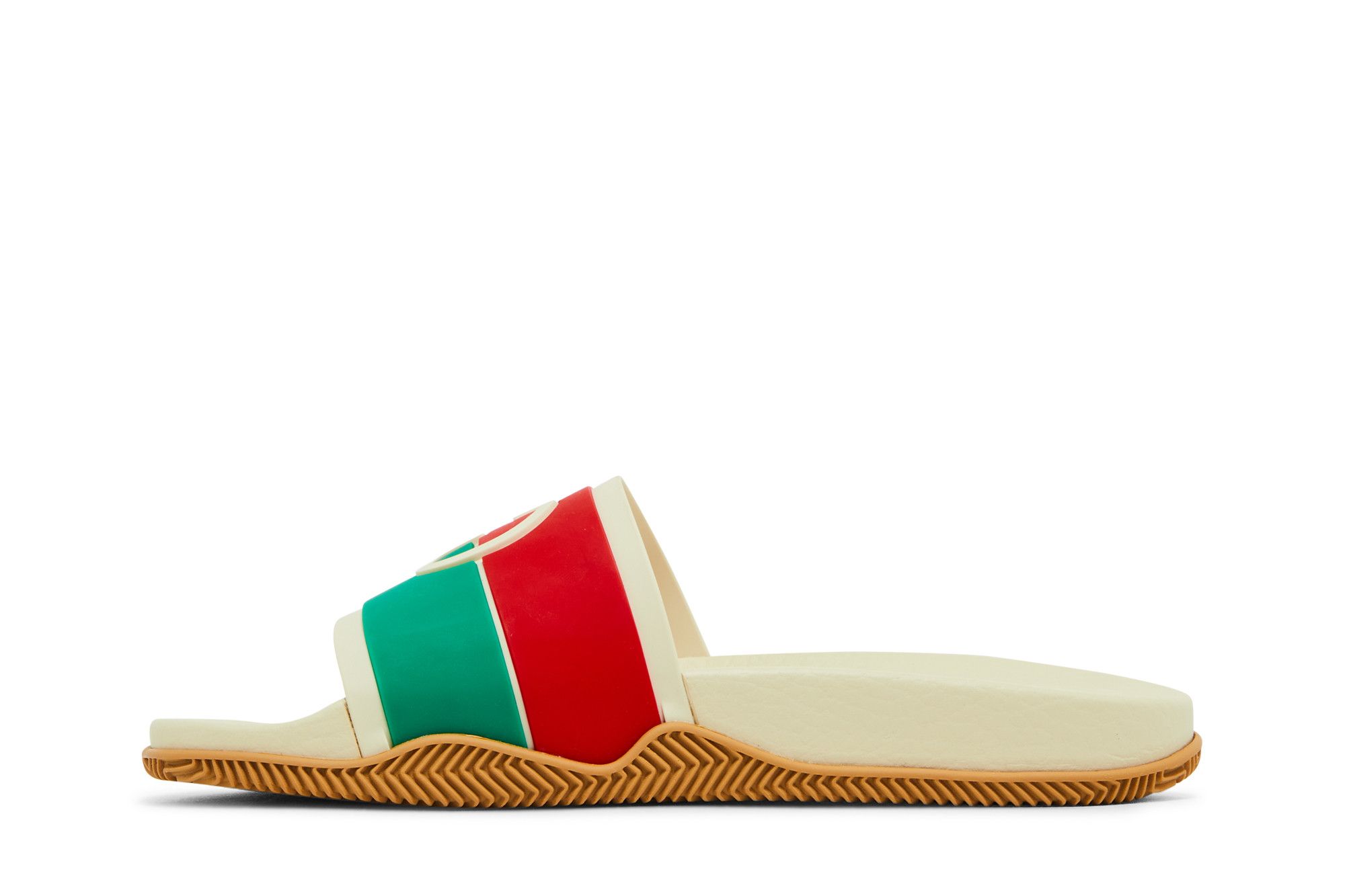 Lookbook (W) グッチ スライド GG 白赤緑 655461-JFA00-9136