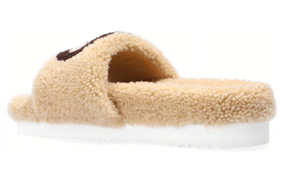 (Women) Gucci Slide 'Interlocking G Merino Wool - Light Brown'