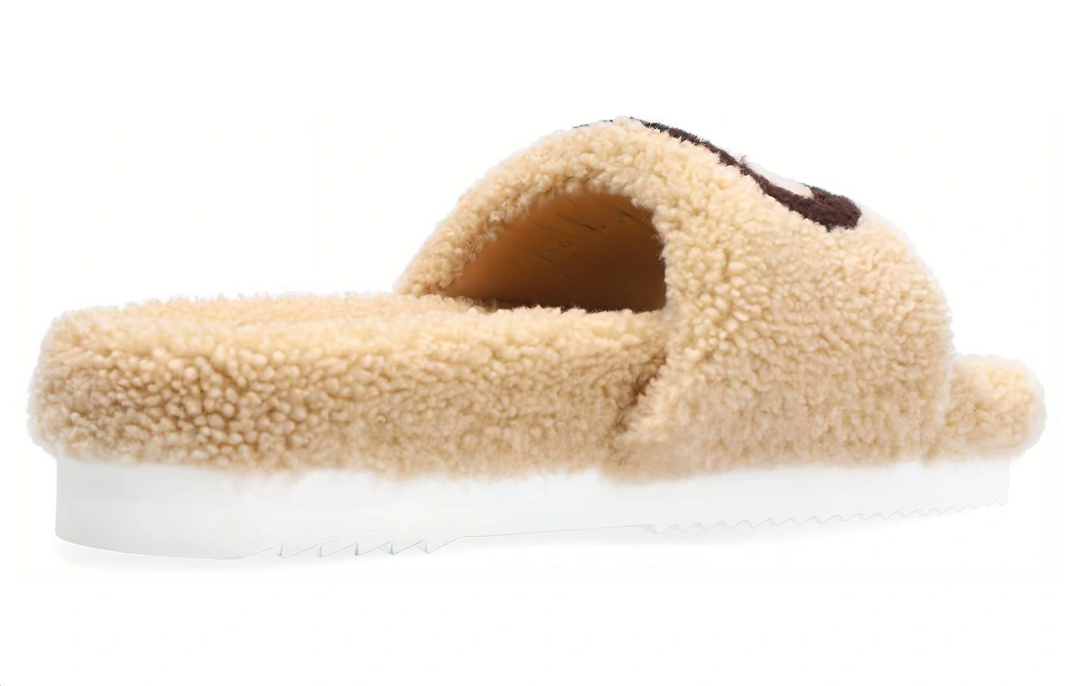 (Women) Gucci Slide 'Interlocking G Merino Wool - Light Brown'