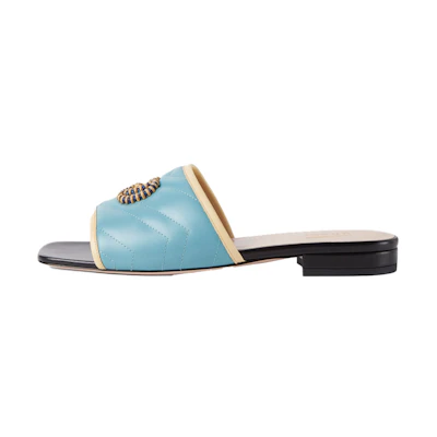(W) Gucci Slide 'Light Blue Double G'