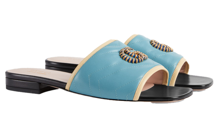 (W) Gucci Slide 'Light Blue Double G' 圖 2