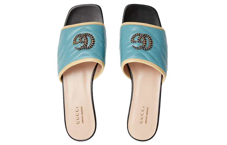(W) Gucci Slide 'Light Blue Double G' 圖 3