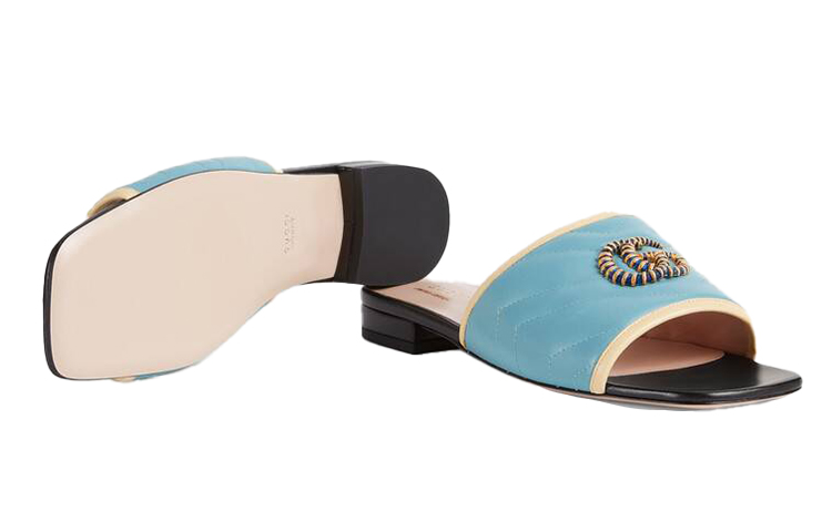 (W) Gucci Slide 'Light Blue Double G' 圖 5