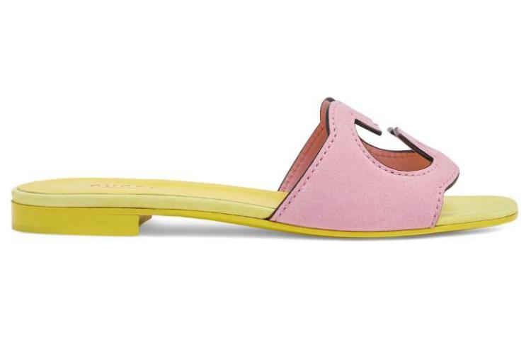 Order (W) 古驰粉色露趾拖鞋 694451C20005911