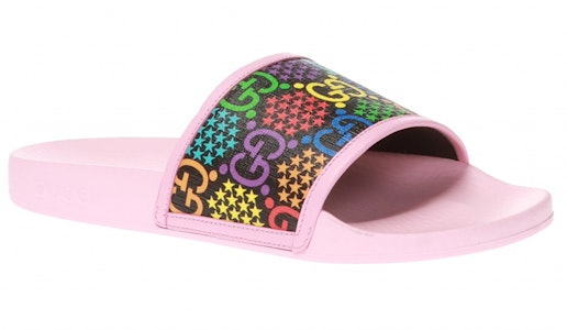 (W) グッチ スライド サイケデリック ピンク 610090-H2030-1117 Lookbook (W) グッチ スライド サイケデリック ピンク 610090-H2030-1117