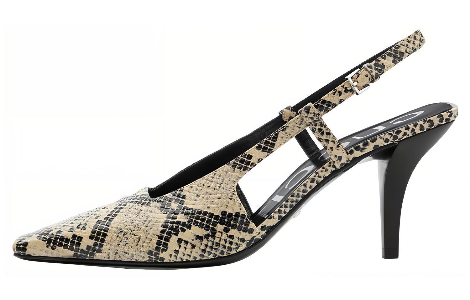 Buy GUCCI古馳 露跟 時尚涼拖 女款 蟒紋