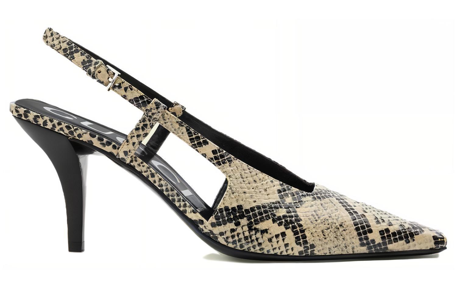 Order GUCCI古馳 露跟 時尚涼拖 女款 蟒紋